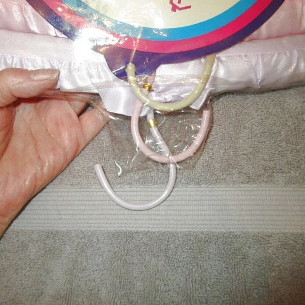Vtg Satin Padded Hangers Set Of 6 Princess Boudoir Lingerie Bridal Purple NEW